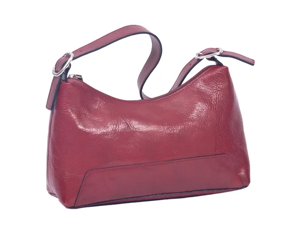 Attractive leather red purse — Stock Photo, Image