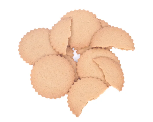 Natural lemon cookie thins — Stock Photo, Image