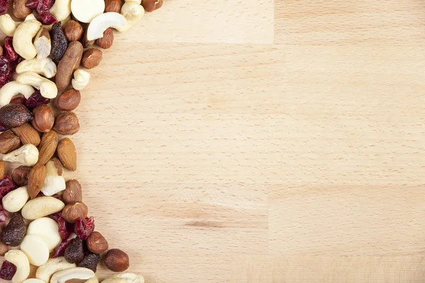 Fındık ve kuru meyve Ahşap doğrama tahtası