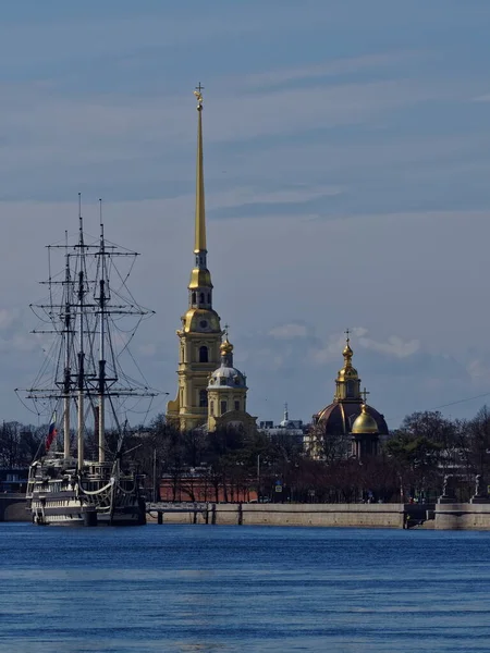 Peter Paul Katedrali Nin Manzarası Şehrin Kalbi Saint Petersburg Taş — Stok fotoğraf