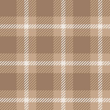 Beige seamless plaid tartan pattern, sand color natural fabric swatch, textile, geometric background