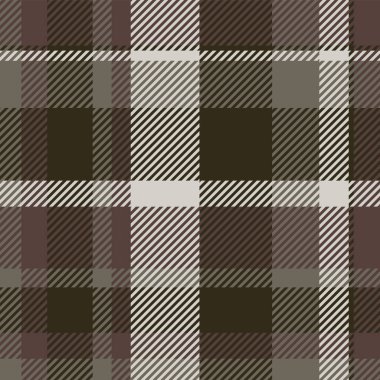 Brown seamless plaid tartan pattern, colorful natural fabric swatch, textile, geometric background