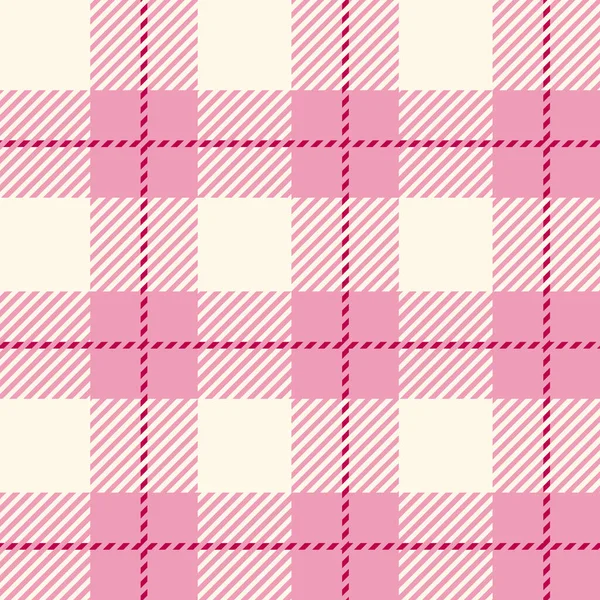 Pink seamless plaid tartan pattern, colorful natural fabric swatch, textile, geometric background