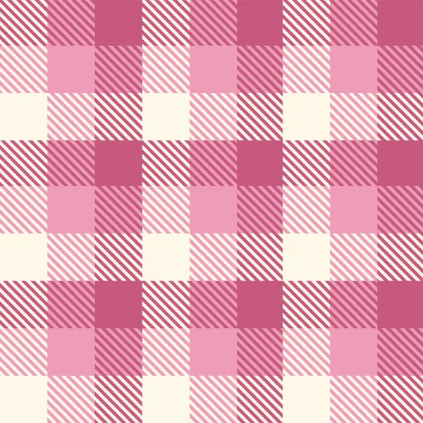 Pink seamless plaid tartan pattern, colorful natural fabric swatch, textile, geometric background
