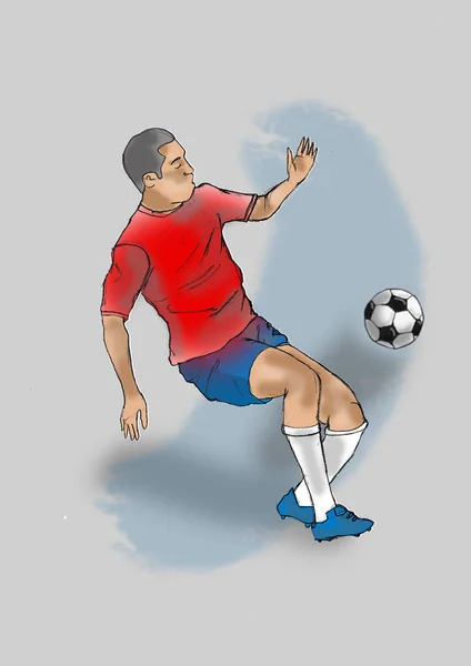 Red Soccer Futbolcu Lancer Men Takımı