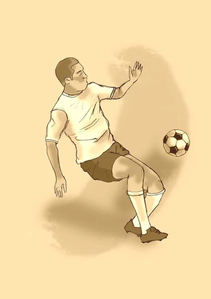 Sepia Takımı Futbolcu Lancer Men