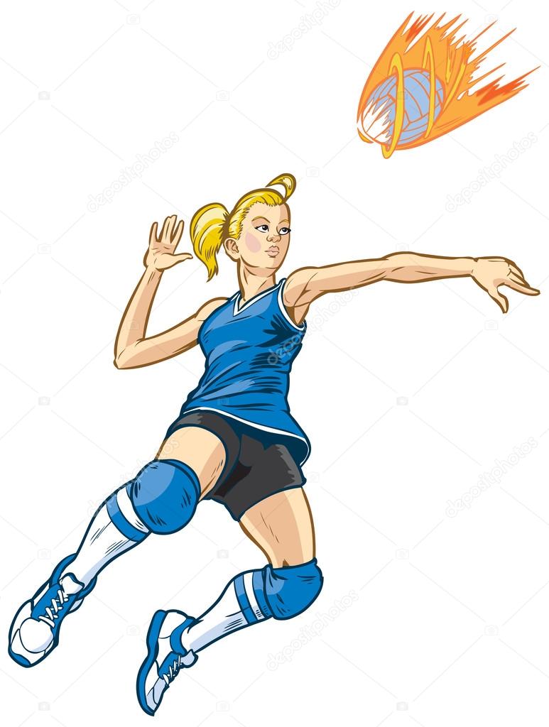 Jumping Volleyball Player Girl Vector Cartoon Clip Art Illustration Stock Vector Image by ©Dolimac #112015294 Jumping Volleyball Player Girl Vector Cartoon Clip Art Illustration Stock Vector Image by ©Dolimac #112015294