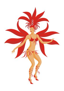 bir samba dansçısı