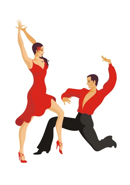 Paso doble dans — Stockvector