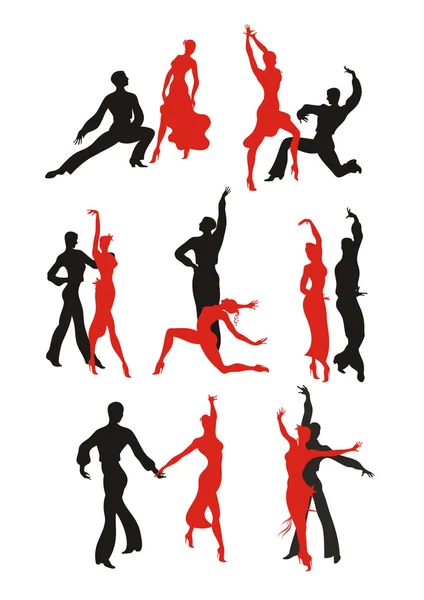 Dance Paso Doble set — Stock Vector