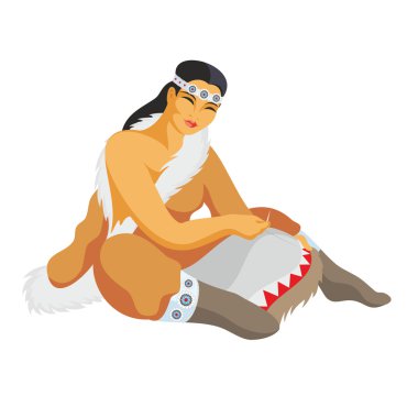 Çukçi kadın diker