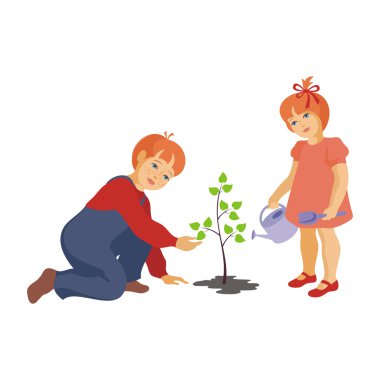 Çocuk bitki a ağaç