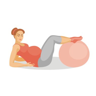  gelecekte anne egzersizleri ile bir fitball yok