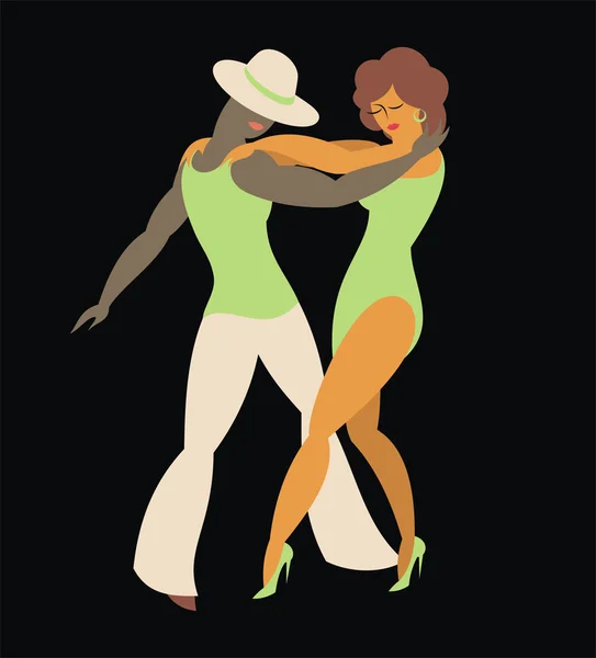 Danseurs de salsa — Image vectorielle