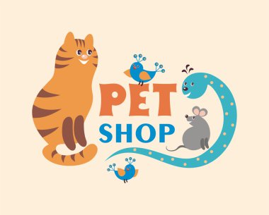 kedi, yılan, fare ve kuşlar