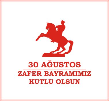 Zafer Bayramı tebrik kartı