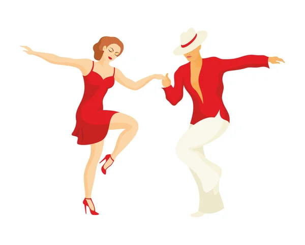 Der Salsa-Tanz — Stockvektor