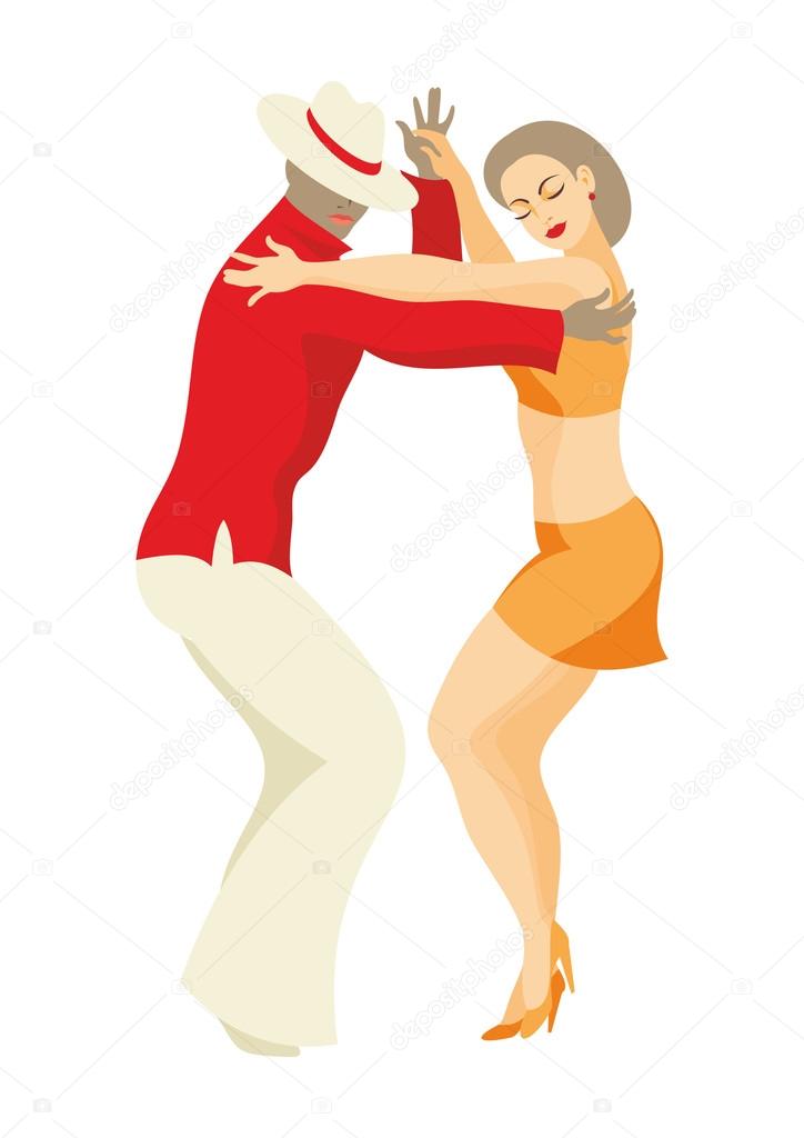 Couple dances a salsa Stock Vector by ©belova8516.yandex.ru 117178016