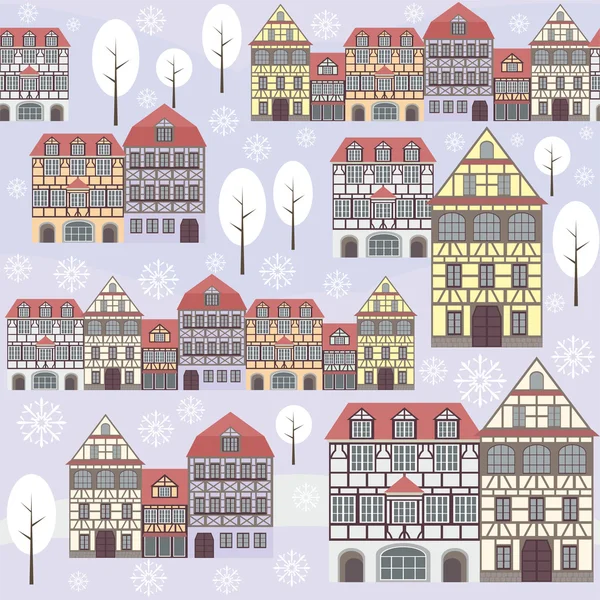 old city winter pattern
