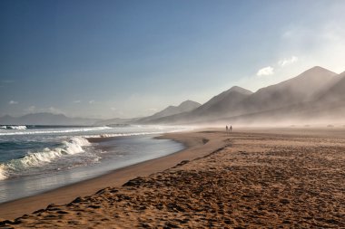 Cofete beach, Fuerteventura, Canary Islands, Spain clipart