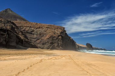 Cofete beach, Fuerteventura, Canary Islands, Spain clipart