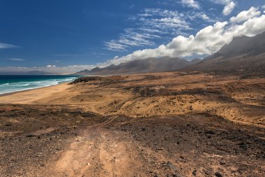 Cofete beach, Fuerteventura, Kanarya Adaları, İspanya