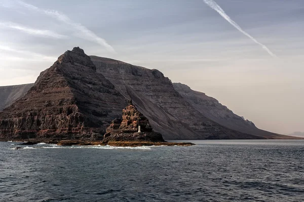 Cliff, Lanzarote, Kanarya Adaları deniz feneri