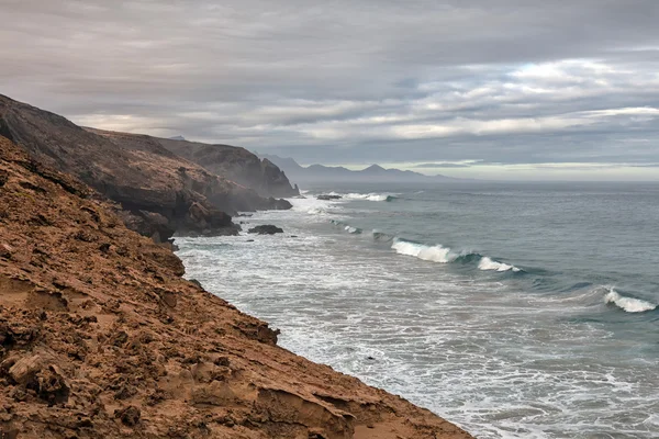 Paisaje volcánico de Fuerteventura, Islas Canarias, España — Foto de Stock