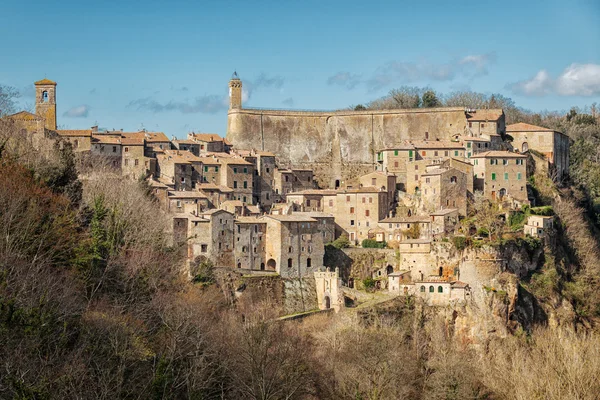 Pitigliano. Gamla staden i provinsen Grosseto, Italien — Stockfoto