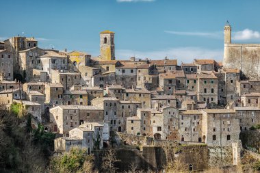 Pitigliano. Grosseto, İtalya'nın ili tarihi kent