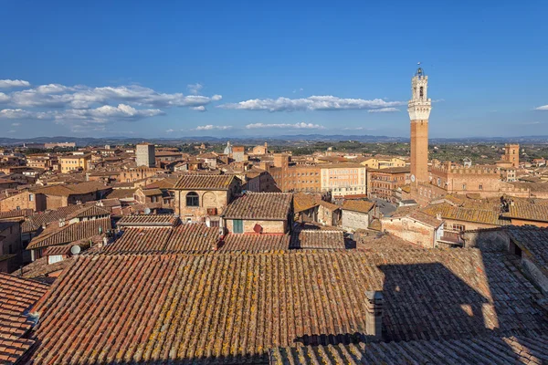 Panoráma, siena, Toscana, Olaszország — Stock Fotó