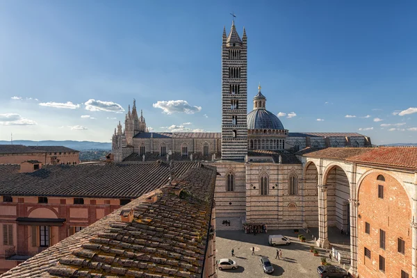 Panorama siena, Toskánsko, Itálie — Stock fotografie