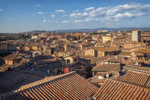 Panorama siena, Toskánsko, Itálie — Stock fotografie