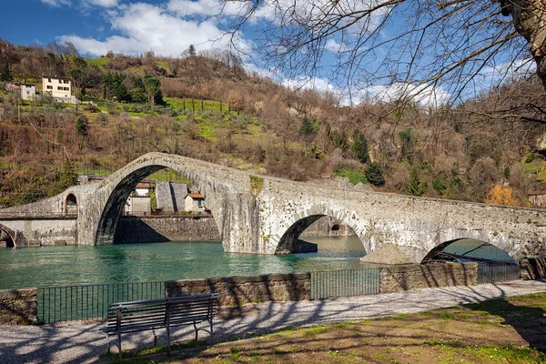 Ponte della Maddalena, Tuscany, İtalya bilinen eski köprü