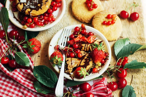 Få recept för en läcker vegan och bearbetade socker gratis — Stockfoto