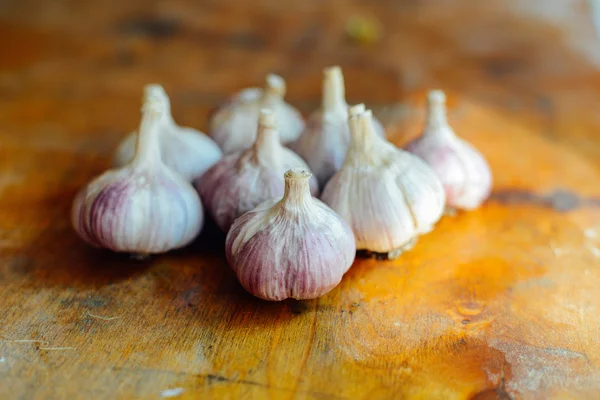 Purple garlic still life — Stock Photo, Image