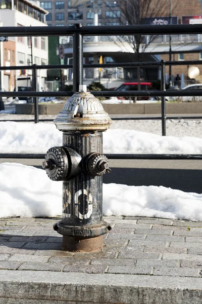 Siyah yangın musluğu (dikey)