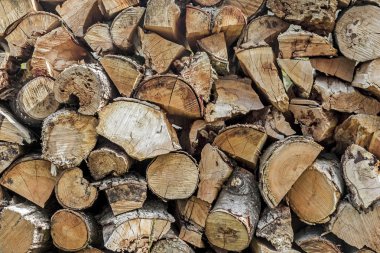 Doğranmış ahşap - arka plan yığını