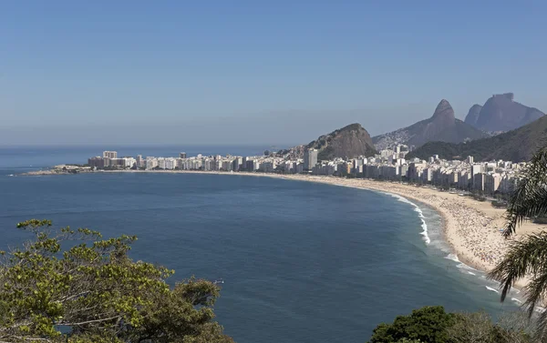Пляж Копакабана в Рио-де-Жанейро, Бразилия — стоковое фото
