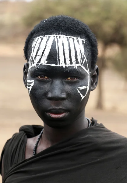 Masai joven guerrero — Foto de Stock