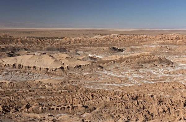 Nézd, a Valle de la Muerte, Atacama sivatag, Chile — Stock Fotó