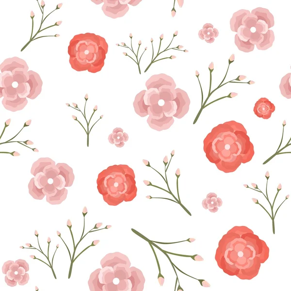 Çiçek vektör deseni