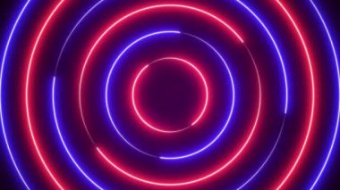 Soyut Neon Teknoloji Arkaplan Canlandırması