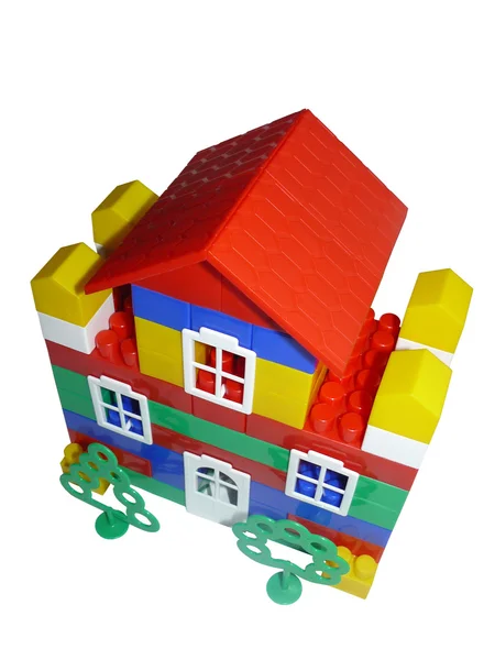 Toy house from the designer — Stock Photo, Image