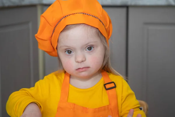 Kind Met Het Syndroom Van Koken Een Portret Van Een — Stockfoto