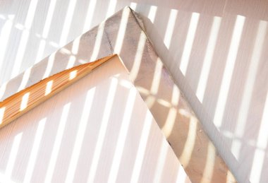  Tuval için eski bir ahşap çerçevenin köşesi