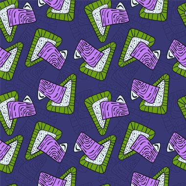 El çizimi yaratıcı elementlerle kusursuz soyut arkaplan 