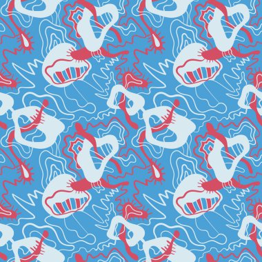 Kusursuz soyut psikedelik renkli desen