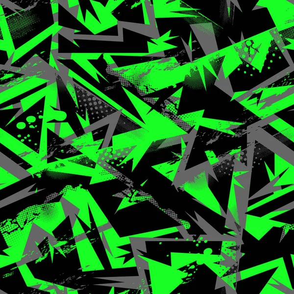 Kavisli jeometri eğri desenli soyut kentsel zemin ve sokak stilinde grunge noktaları