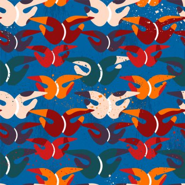 Kusursuz desen ve tekrarlanan soyut kelebek deseni.